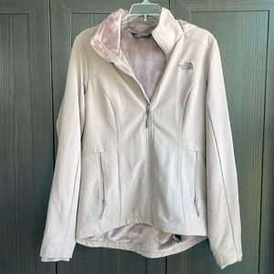 THE NORTH FACE Women's Apex WINDWALL hooded Jacket Full Zip Softshell Lilac S